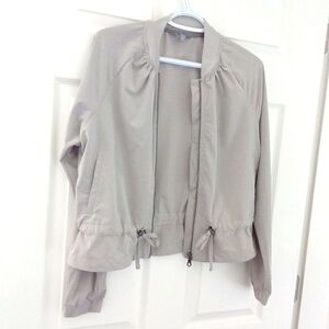 Skechers Womens Gray Bomber Zipper Jacket Lightweight and Versatile Size M